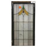 ENGLISH ART DECO STAINED GLASS PANEL