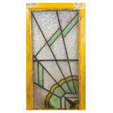 ENGLISH STAINED GLASS PANEL