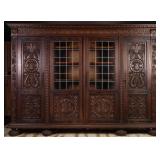 MONUMENTAL FRENCH RENAISSANCE STYLE BOOKCASE