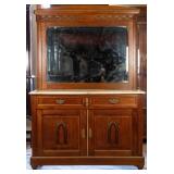 FRENCH MARBLE TOP MIRRORED DRESSER