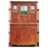 FRENCH ART DECO STAINED GLASS BUFFET