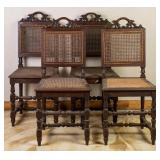 SET OF 4 FRENCH RENAISSANCE STYLE CHAIRS