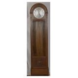 FRENCH ART DECO OAK CASE CLOCK