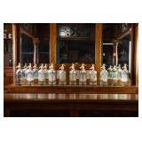 11 ENGLISH PUB SELTZER GLASS BOTTLES