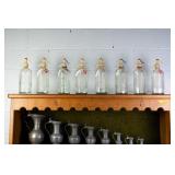 8 ENGLISH PUB SELTZER GLASS BOTTLES