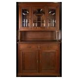 FRENCH OAK VITRINE BUFFET
