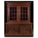 FRENCH RENAISSANCE REVIVAL CARVED BOOKCASE