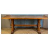 FRENCH OAK PRIMITIVE DINING TABLE