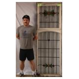 ANTIQUE IRISH STAINED GLASS PANEL