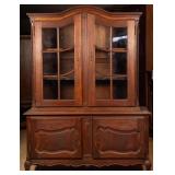 FRENCH OAK VITRINE CABINET