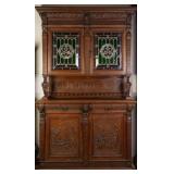 19TH C. FRENCH RENAISSANCE STYLE FIGURAL CARVED BU