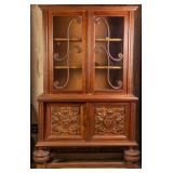 FRENCH RENAISSANCE REVIVAL VITRINE BOOKCASE