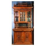 FRENCH HENRY II STYLE VITRINE BUFFET