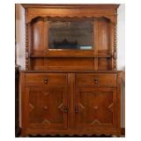 ENGLISH ARTS AND CRAFTS OAK BUFFET