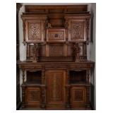 MONUMENTAL FRENCH FIGURAL CARVED BUFFET