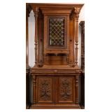 MONUMENTAL FRENCH RENAISSANCE REVIVAL VITRINE BUFF