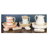 THREE CONTINENTAL VINTAGE WASH SETS