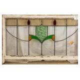 IRISH STAINED GLASS PANEL