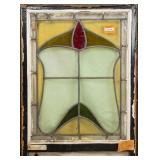 FRENCH STAINED GLASS PANEL