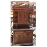 FRENCH RENAISSANCE REVIVAL OAK BUFFET