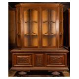 FRENCH RENAISSANCE REVIVAL VITRINE BOOKCASE