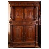 FRENCH RENAISSANCE REVIVAL COURT CUPBOARD