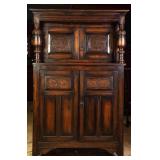 19TH C. FRENCH CARVED COURT CUPBOARD