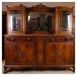 FRENCH CHIPPENDALE STYLE MAHOGANY VITRINE SERVER