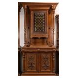 MONUMENTAL FRENCH RENAISSANCE REVIVAL VITRINE BUFF