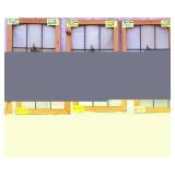 SET OF 3 ANTIQUE STAINED GLASS WINDOWS