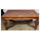 ENGLISH OAK MARQUETRY TABLE