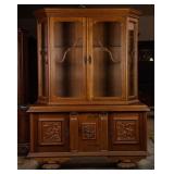 FRENCH OAK VITRINE BUFFET