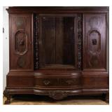 FRENCH RENAISSANCE REVIVAL VITRINE BOOKCASE