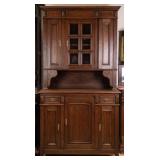 FRENCH OAK VITRINE BUFFET