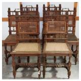 SET OF 6 HENRY ll STYLE DINING CHAIRS