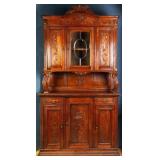 FRENCH ART NOUVEAU VITRINE BUFFET