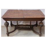 ENGLISH PARQUETRY PUB TABLE