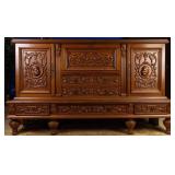 FRENCH RENAISSANCE REVIVAL ABATTANT CABINET