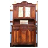 FRENCH OAK VITRINE BUFFET