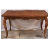 FRENCH COUNTRY OAK PARQUETRY TOP DINING TABLE