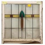 IRISH STAINED GLASS PANEL