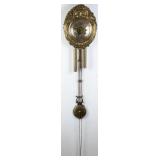 19TH C. FRENCH BRONZE AND PEWTER TONED WALL CLOCK