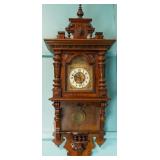 19TH C. GERMAN CARVED REGULATOR CLOCK