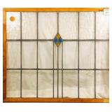 ENGLISH ART DECO STAINED GLASS PANEL