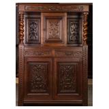 19TH C. FRENCH RENAISSANCE REVIVAL COURT CUPBOARD