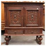 FRENCH HENRY ll STYLE CARVED OAK BUFFET