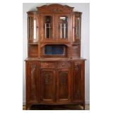 FRENCH ART NOUVEAU MIRRORED BACK BUFFET