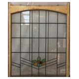 ANTIQUE ENGLISH STAINED GLASS WINDOW