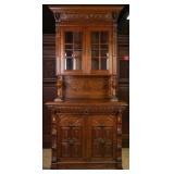 FRENCH RENAISSANCE REVIVAL VITRINE BUFFET