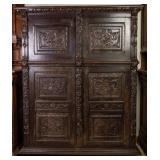 19TH C. FRENCH RENAISSANCE REVIVAL LINEN PRESS